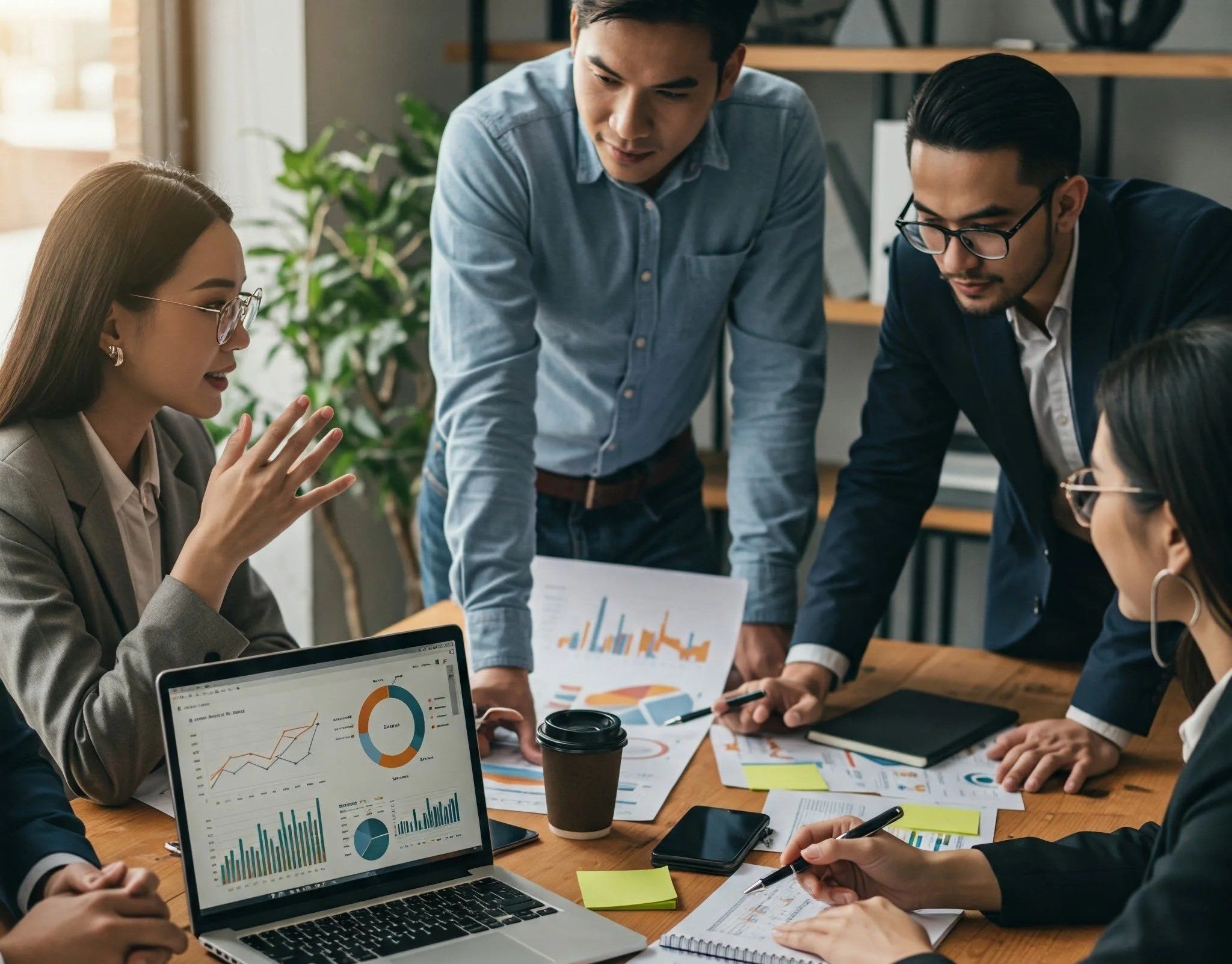 Stylist at work inside District Twenty One Salon